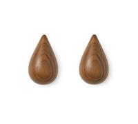 Normann Copenhagen Dropit knob 2-pack walnut small