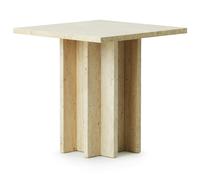 Normann Copenhagen - Edge Coffee Table Travertine, 45x45 cm - Beige