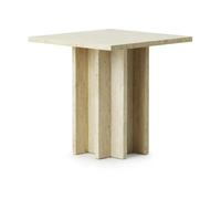 Normann Copenhagen - Edge Coffee Table Travertine, 45x45 cm - Beige