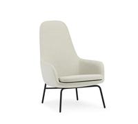 Normann Copenhagen Era Armchair High Black Steel/Main Line Flax MLF20