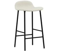 Normann Copenhagen - Form Bar Stool 65 cm, White / Black Steel - White