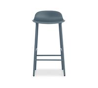Normann Copenhagen Form barstool metal legs Blue
