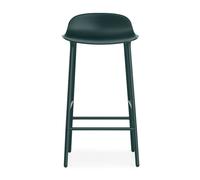 Normann Copenhagen Form Barstool high Green, green-lacquered steel legs
