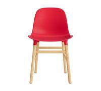 Normann Copenhagen Form Dining Chair Bright Red/Oak