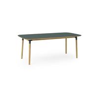 Normann Copenhagen Form Dining Table 95 x 200 cm Green/ Oak