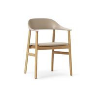 Normann Copenhagen Herit Dining Chair w. Armrest Upholstered Oak/Sand
