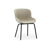 Normann Copenhagen Hyg Dining Chair Upholstered Black Steel/Main Line Flax MLF20