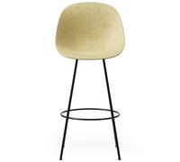 Normann Copenhagen - Mat Bar Chair 75 cm, Hemp / Black - Black