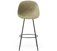 Normann Copenhagen - Mat Bar Chair 75 cm, Seaweed / Black - Black
