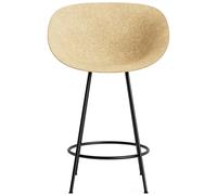 Normann Copenhagen - Mat Bar Chair Armchair 65 cm, Hemp / Black - Black