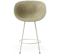 Normann Copenhagen - Mat Bar Chair Armchair 65 cm, Seaweed / Cream - Cream