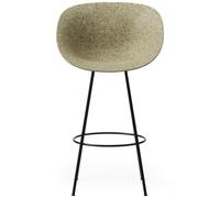 Normann Copenhagen - Mat Bar Chair Armchair 75 cm, Seaweed / Black - Black