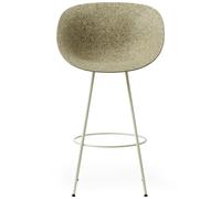 Normann Copenhagen - Mat Bar Chair Armchair 75 cm, Seaweed / Cream - Cream