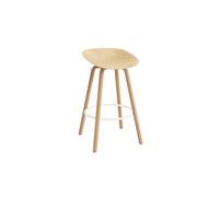 Normann Copenhagen Matt Bar Stool 75 cm Beech/ Cream/Hemp