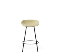 Normann Copenhagen Matt Barstool 65 cm Black/Steel/Hemp