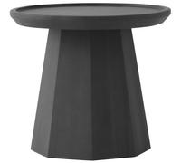 Normann Copenhagen - Pine Side Table Ø45 cm, Dark Grey Melange - Dark Grey
