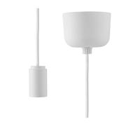 Normann Copenhagen Puff cord with ceiling cup 2.5 m White