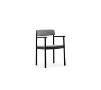Normann Copenhagen Timb Dining Chair With Armrests Upholstered Black/Hallingdal 166