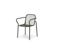 Normann Copenhagen Vig Outdoor Chair with Armrests Dark Green