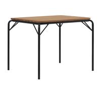 Normann Copenhagen - Vig Table 90x90 cm, Robinia Wood / Black - Black