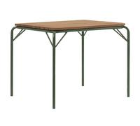 Normann Copenhagen - Vig Table 90x90 cm, Robinia Wood / Dark Green - Dark Green