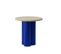 Normann Copenhagen Your Side Table Blue/ Travertine Light