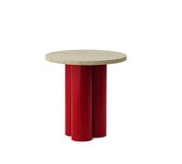 Normann Copenhagen Your Side Table Red/ Travertine Light