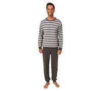Normann Men's Long Pyjamas in Warm Cuddly Interlock Quality in Striped Look
