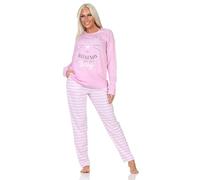 Normann Women's Long Sleeve Pyjamas in Cat Look - Also in Plus Size, pink, 36-38