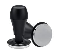 Normcore 45.5mm Coffee Tamper V4.1 with Click Sound Feedback, Spring Loaded Tamper with 304 Stainless Steel Flat Base Fits Flair Pro and Pro 2, Anodized Aluminum Handle with Silicone Stand, Black