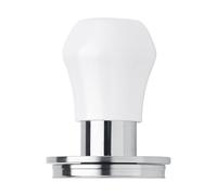 Normcore 49.7mm Coffee Tamper V4.1 Mini, Spring-loaded Tamper For La Pavoni Pre-Millennium, ROK Espresso Maker, 304 Stainless Steel Flat Base, White