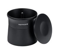Normcore 51mm 2-in-1 Magnetic Dosing Cup, Espresso Dosing Funnel with Portafilter Dosing Shaker, Barista Grinder Dosing Tools Fit 51mm Delonghi Portafilter, Matte Black Anodized Aluminum