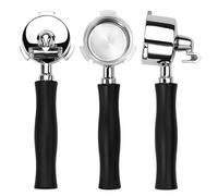 Normcore 51mm Double Spout Portafilter 3 Ear Fits Delonghi Dedica EC680 and EC685, and SMEG & EUPA Coffee Machines Anodized Aluminum Handle with 18g Filter Basket