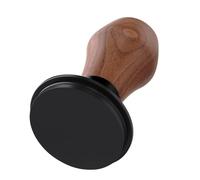 Normcore 51mm Espresso Coffee Tamper V4, Spring-Loaded Tamper with 15lb / 25lb / 30lb Replacement Springs with Titanium PVD Coated Flat Base, American Walnut Handle