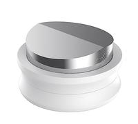 Normcore 53.3mm Coffee Dispensing Tool, Espresso Leveler Tool with V-Blade Base Compatible with Breville Sage 54mm Filter Holders, White Non-Stick Coating
