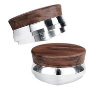 Normcore 53.3mm Coffee Distributor Tool, Heavy Duty Coffee Levelling Tool With Genuine American Walnut Wood, Adjustable Depth Coffee Leveler Fits 54mm Breville Sage Machines