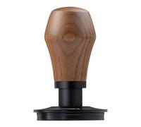 Normcore 53.3mm Espresso Coffee Tamper V4, Spring Loaded Tamper with Titanium PVD Coating Flat Base for Breville Sage 54mm Portafilters, Genuine American Walnut Handle