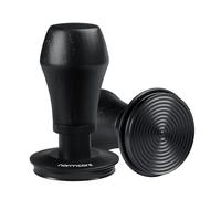 Normcore 53.3mm Espresso Coffee Tamper V4 - Spring Loaded Tamper With Titanium PVD Coating Ripple Base -15lb / 25lb / 30lbs Replacement Springs, Genuine Black Oak Wood Handle