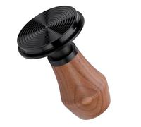 Normcore 53.3mm Espresso Coffee Tamper V4 - Spring Loaded Tamper With Titanium PVD Coating Ripple Base -15lb / 25lb / 30lbs Replacement Springs, Genuine American Walnut Handle