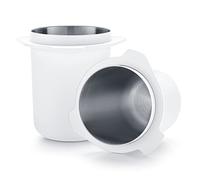 Normcore 53.3mm Portafilter Dosing Cup - 304 Stainless Steel - Non Stick White - Fits Breville Sage Solis Barista Express and 54mm Breville Machines