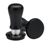 Normcore 58.5mm Espresso Tamper V5, Spring-loaded Coffee Tamper with 6 Adjustable Pressure Settings, Tri-Spring Technology, Titanium-Coated Flat Base, Anodized Aluminum Handle and Silcone Stand
