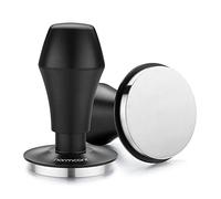 Normcore 58mm Coffee Tamper - V4 Spring-loaded Tamper with Stainless Steel Flat Base - 15lb / 25lb / 30lbs Replacement Springs - Anodized Aluminum Handle and Stand - Fits 58mm Standard Baskets