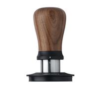 Normcore 58mm Coffee Tamper V5, Spring-loaded Espresso Tamper with 6 Adjustable Pressure Settings, Tri-Spring Technology, Titanium-Coated Flat Base, Walnut Handle and Silcone Stand, Black