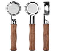Normcore 58mm Slim Naked Portafilter with 18g Precision High Extraction Basket, Genuine American Walnut Handle Fits 58mm La Marzocco Machines