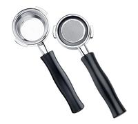 Normcore Bottomless Filter Holder, 18g Sieve, Aluminium Handle, Compatible with Nuova Simonelli & Victoria Arduino, 58 mm, Black