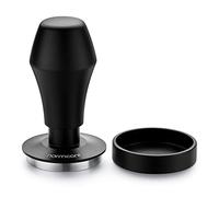 Normcore Coffee Tamper 51 mm - Coffee Grit Press - Barista Stamp - Espresso Stamp with 15 lb / 25 lb / 30 lbs Contact Pressure - Tamper Base Flat - Diameter 51 mm, Black