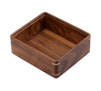 Normcore Compact Storage Box - Compatible Compact Tamping Station - Genuine American Walnut Wood Wooden Espresso Accessory Organizer - Patented Modular Design