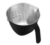 Normcore Espresso Measuring Cup, Espresso Shot Cups with Handle, Espresso Pouring Cup with Double Spout for Barista Tool Accessories, 1mm Thick, 304 Stainless Steel, Matte Black