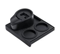 Normcore Espresso Tamping Station, 51mm 54mm Compact Tamping Station, Barista Corner Tamping Mat With Portafilter Stand, Coffee Tamper Holder Pad, Black