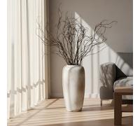 Norme 6 Pcs 47.2 Inches Lifelike Curly Willow Branches Artificial Decorative Dried Twigs Tall Plastic Vines Bendable Stick for Vases DIY Greenery Plant Crafts Wedding Christmas Winter Home Hotel Decor